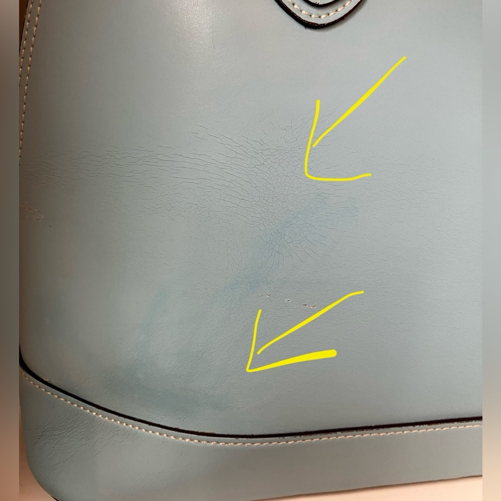 Alberta di Canio leather bag light blue - Picture 9 of 15